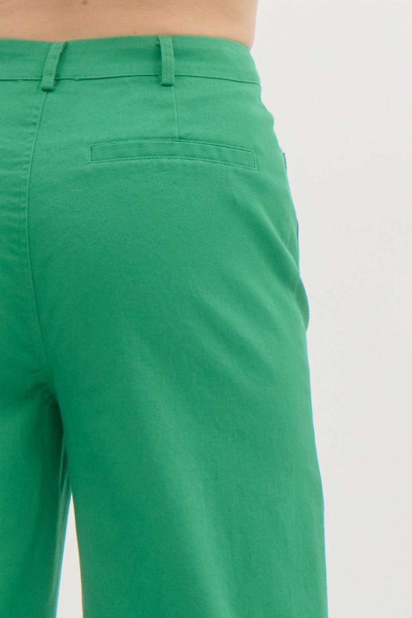 Entro - High Waisted Wide Leg Ankle Length Pants