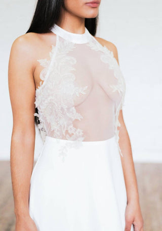 Ariti Kaziris - Halter Sheer Wedding Dress