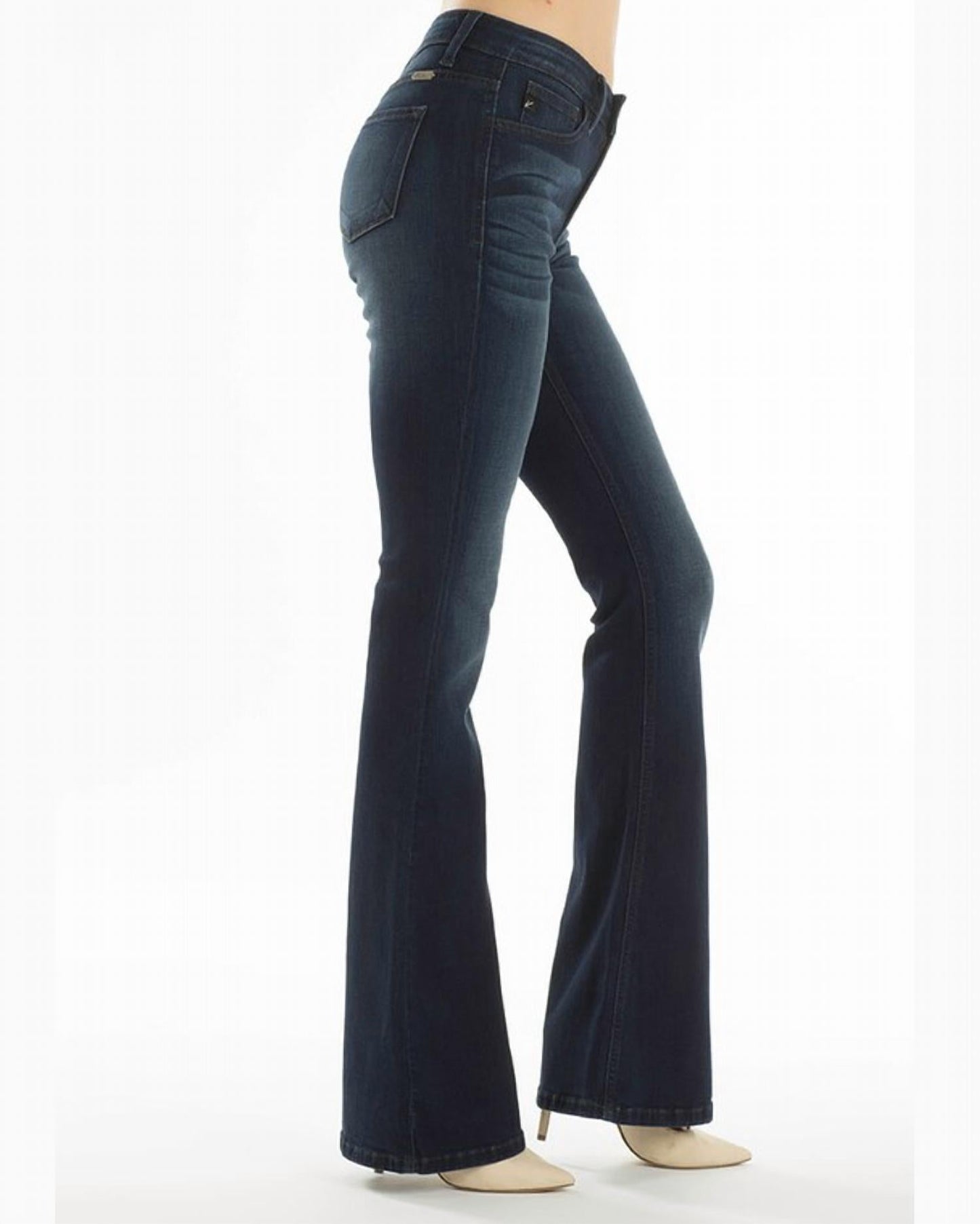 Kancan - Women's Trisha Mid Rise Flared Jeans