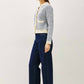 Be Cool - Timeless Polished Tweed Knit Crewneck Cardigan