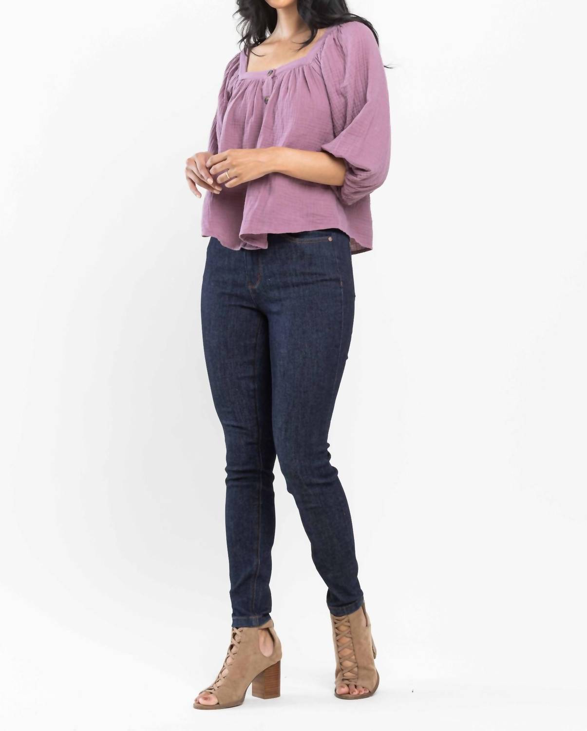 Judy Blue - High Waist Pocket Embroidery Skinny Denim Jeans