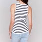 Charlie B - Striped Rib Knit Tank Top