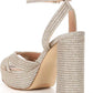 Steve Madden - Women's Ankle Strap Glitter Platform Heel