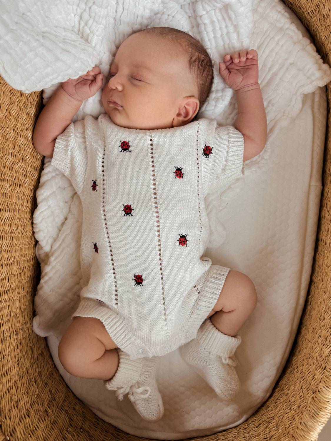 Luna & Luca - Baby Ladybug Organic Romper