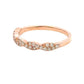 Aamiaa - 0.35 Carat Natural Diamond Twisted Prong Band Ring - Size 6.5