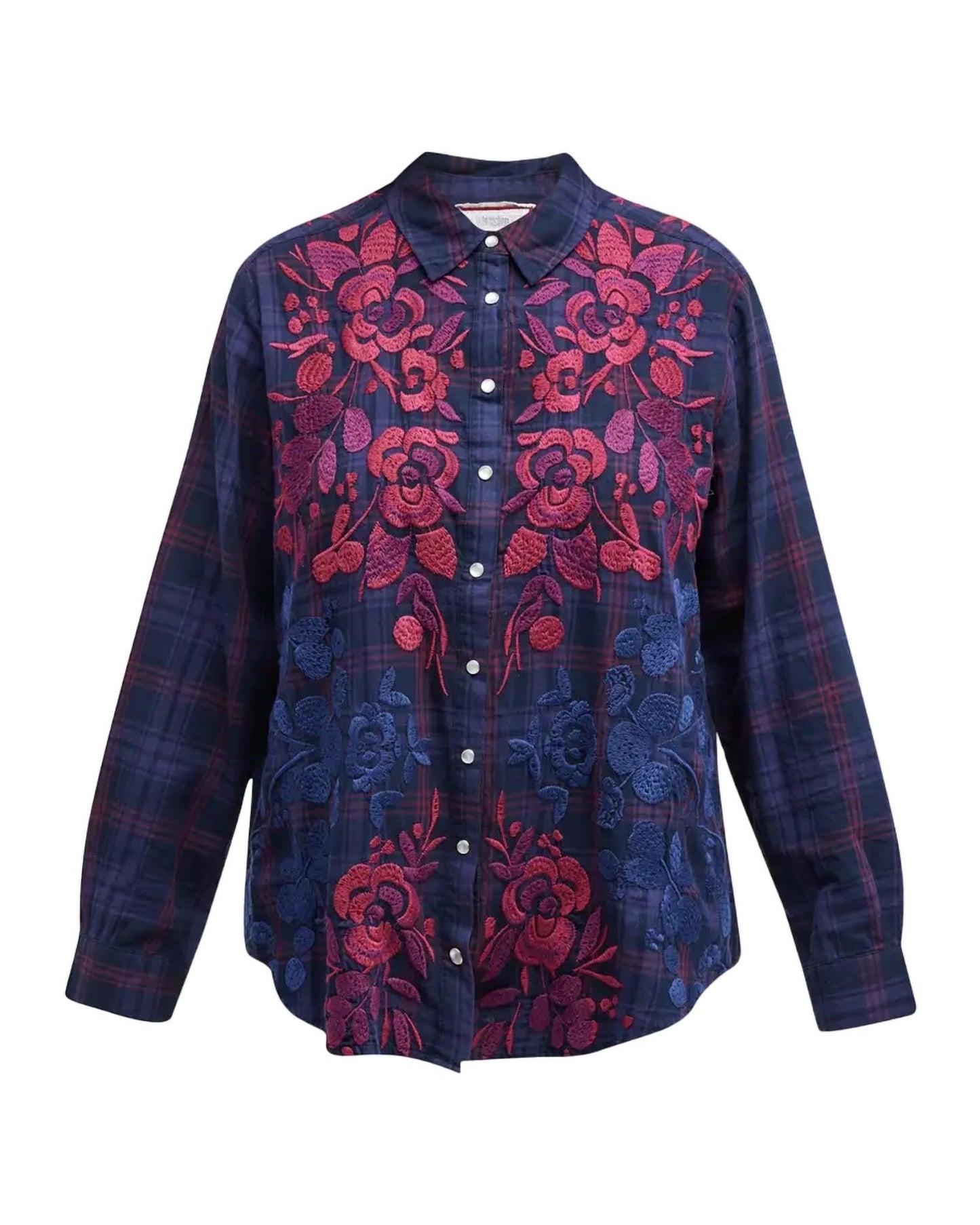Johnny Was - Tuscan Embroidered Plaid Shirt