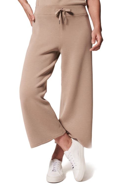 SPANX® Air Essentials Wide Leg Crop Pants in Fawn, Size Small
