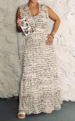 Johnny Was - Sincerely Yours Vestido longo de seda