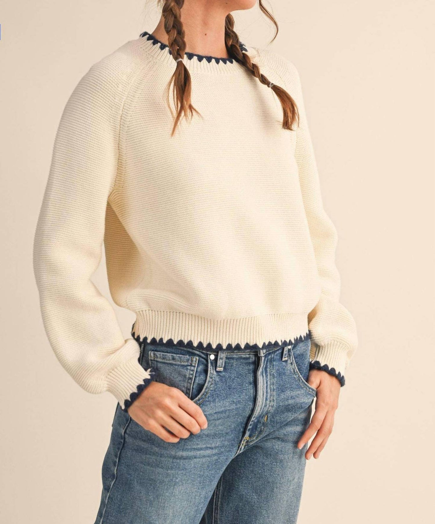 &Merci - Blanket Stitch Sweater