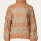Pol - OPEN-KNIT CHUNKY TURTLENECK SWEATER