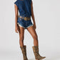 Steve Madden - Leila Sleeveless Denim Top