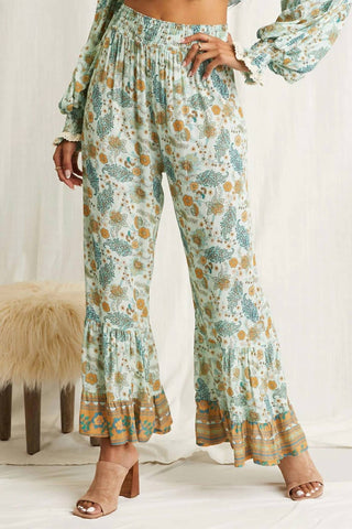 Scandal Italy - Maia Paisley Bell Bottom Pants