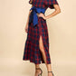 Tcec - Countryside Chic Plaid Midi