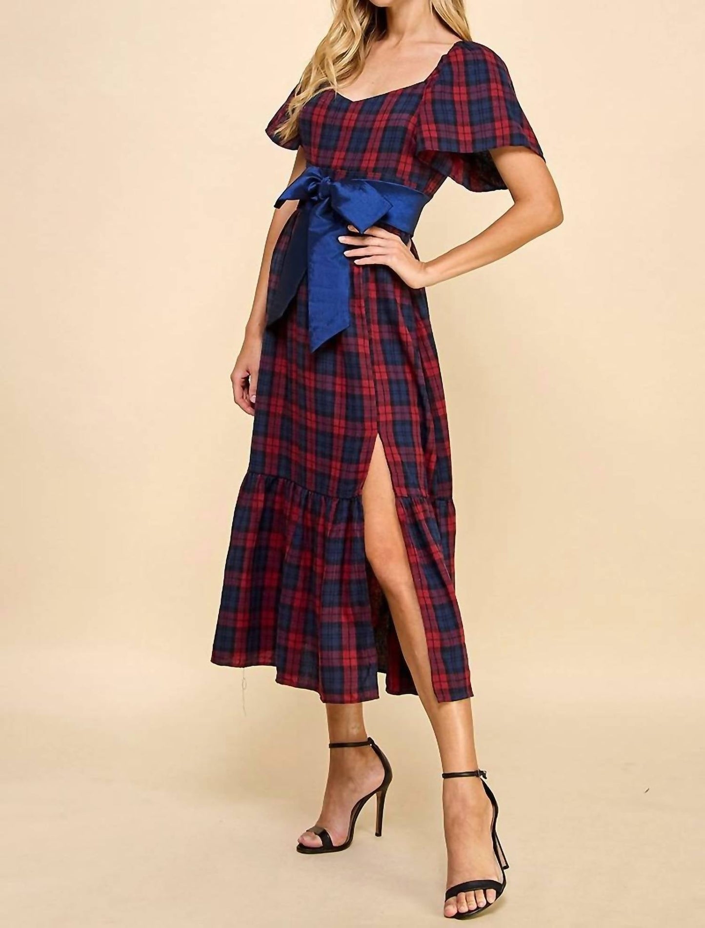 Tcec - Countryside Chic Plaid Midi