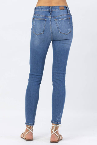 Judy Blue - Calça Jeans Skinny Lemon Patch de Cintura Alta