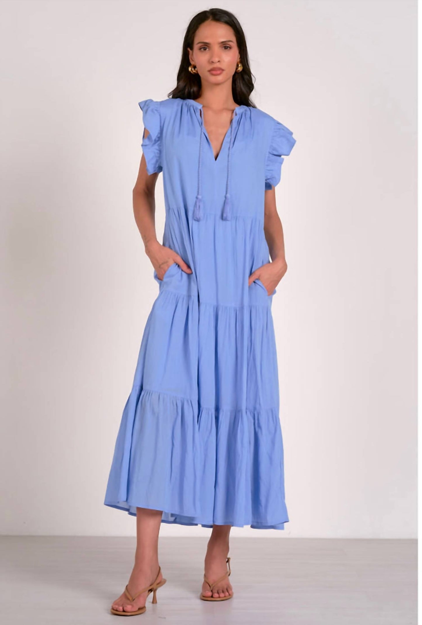 Elan - Tiered Ruffle Dress