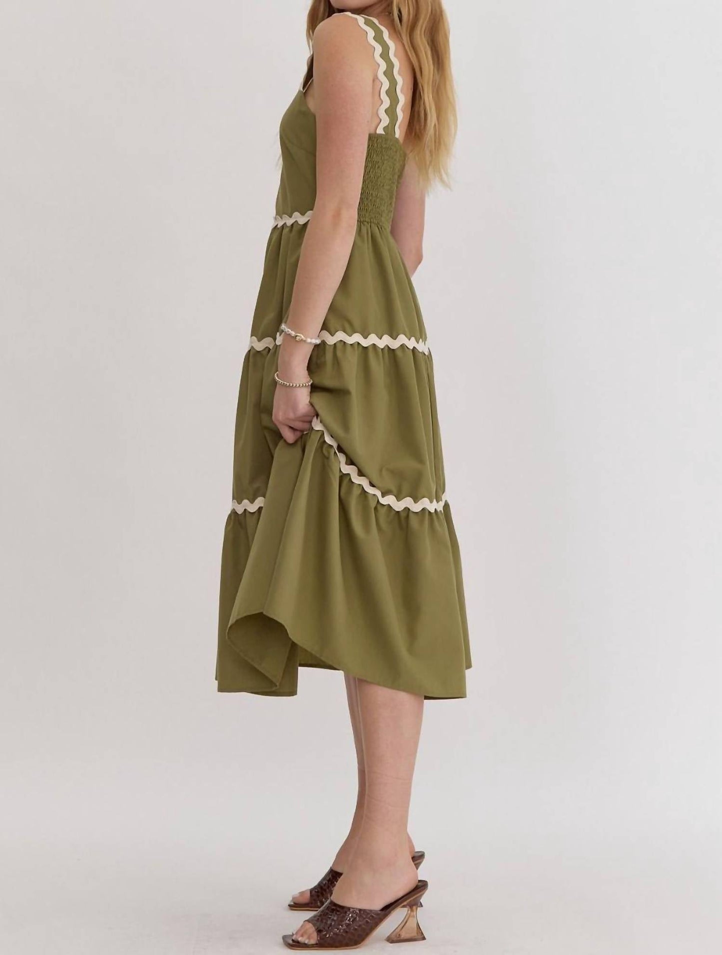 Entro - Ric Rac Midi Dress