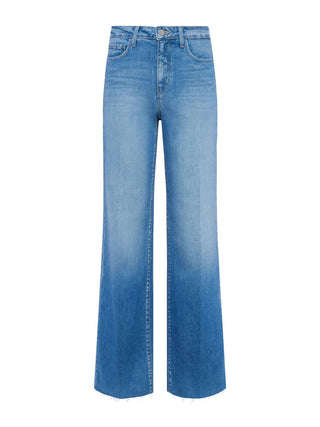 L'Agence - Calça jeans Scottie de perna larga