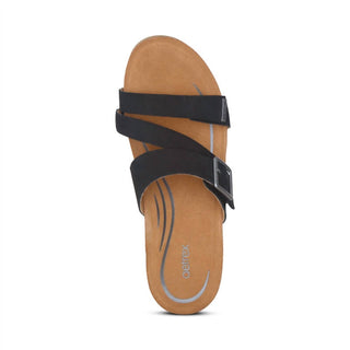 Aetrex - Sandálias femininas Kimmy Arch Support Wedge