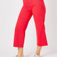 Judy Blue - High Waist Garment Dyed Tummy Control Wide Leg Cropped Jeans