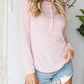 Bucketlist - Two Tone Rib With Snap Button Henley Top