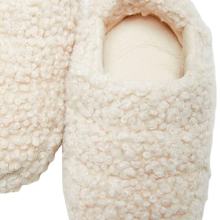Bota Moon - Pantufas cacheadas de pele sintética