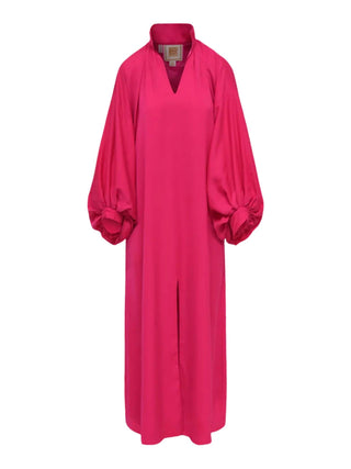 Emily Mccarthy - Women's Fiona Solid Front Slit Dress