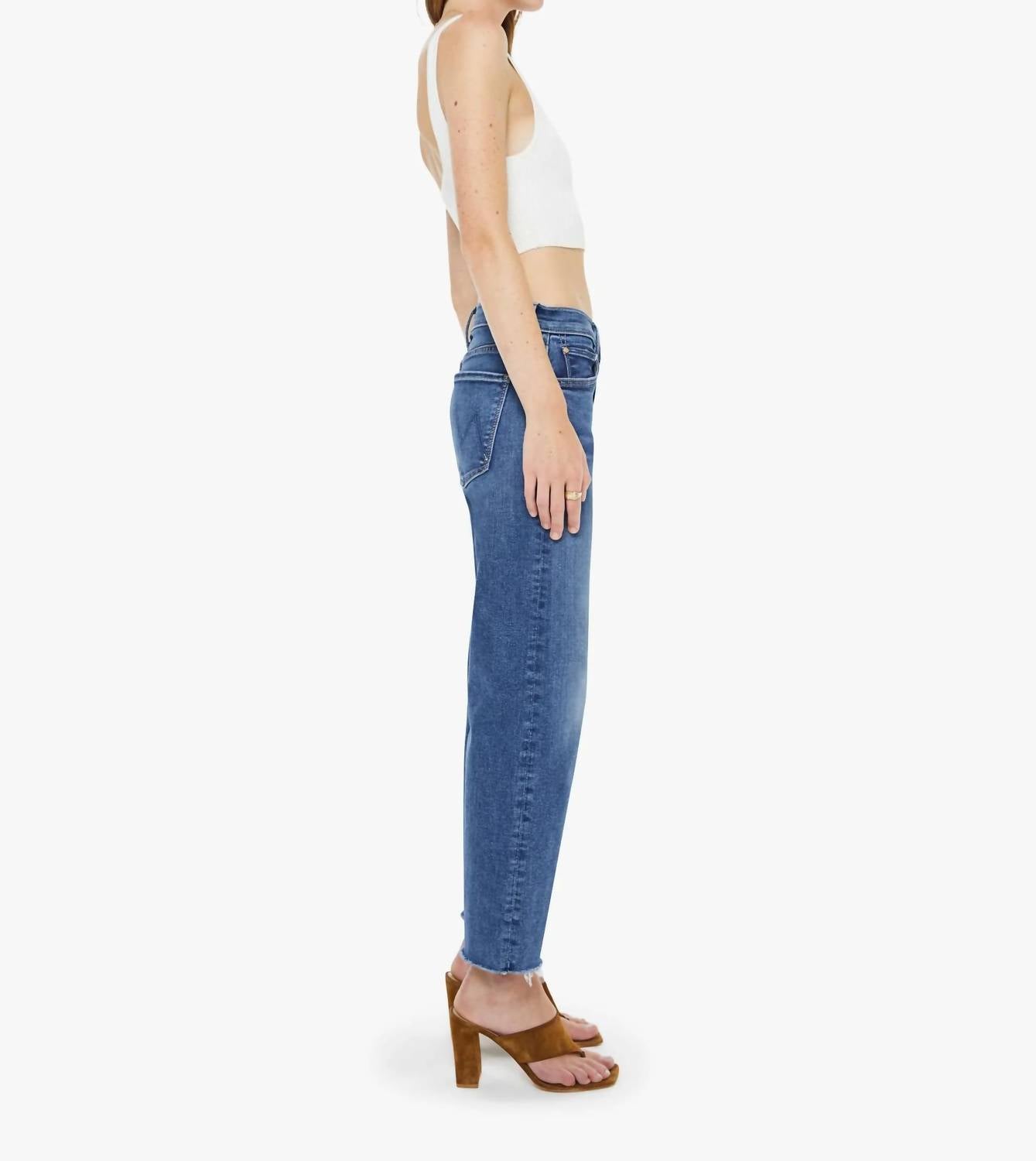 Mother - Newbie Ankle Fray Straight-leg Jeans