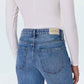 Pistola - Lexi Mid Rise Bowed Straight Jeans