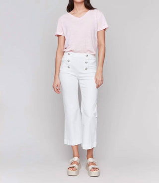 Charlie B - Cropped Pull-on Flare Jeans