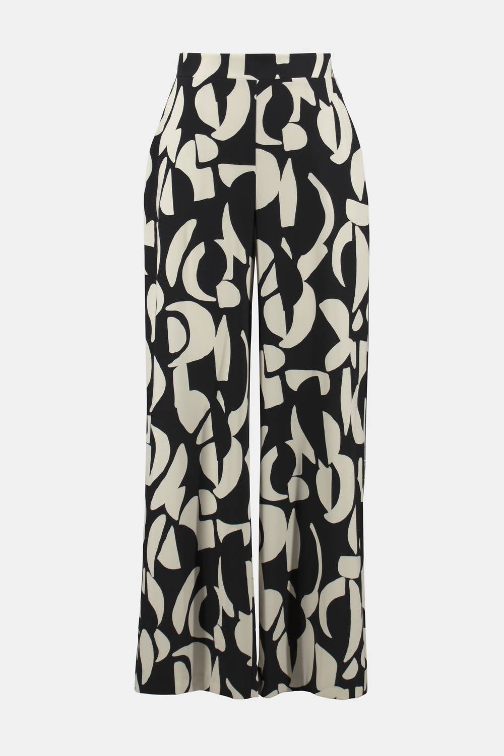 Joseph Ribkoff - Geometric Print Wide Leg Pull On Pants