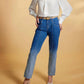 Sasha+Z - Pintuck Ombre Denim Pants