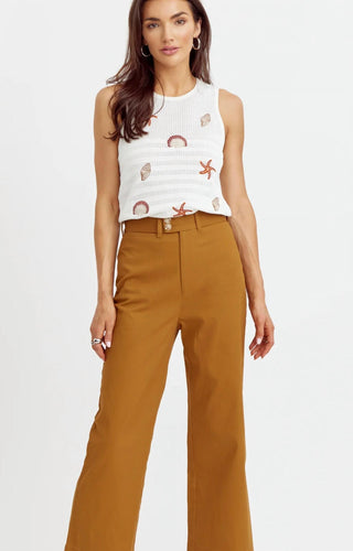 Blusa de malha bordada com conchas Greylin - Arlie