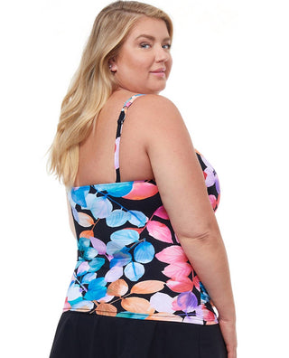 Perfil da Gottex - Top tankini franzido com aro plus size