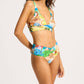 Seafolly - South Pacific Gathered Band Retro Bikini Bottom