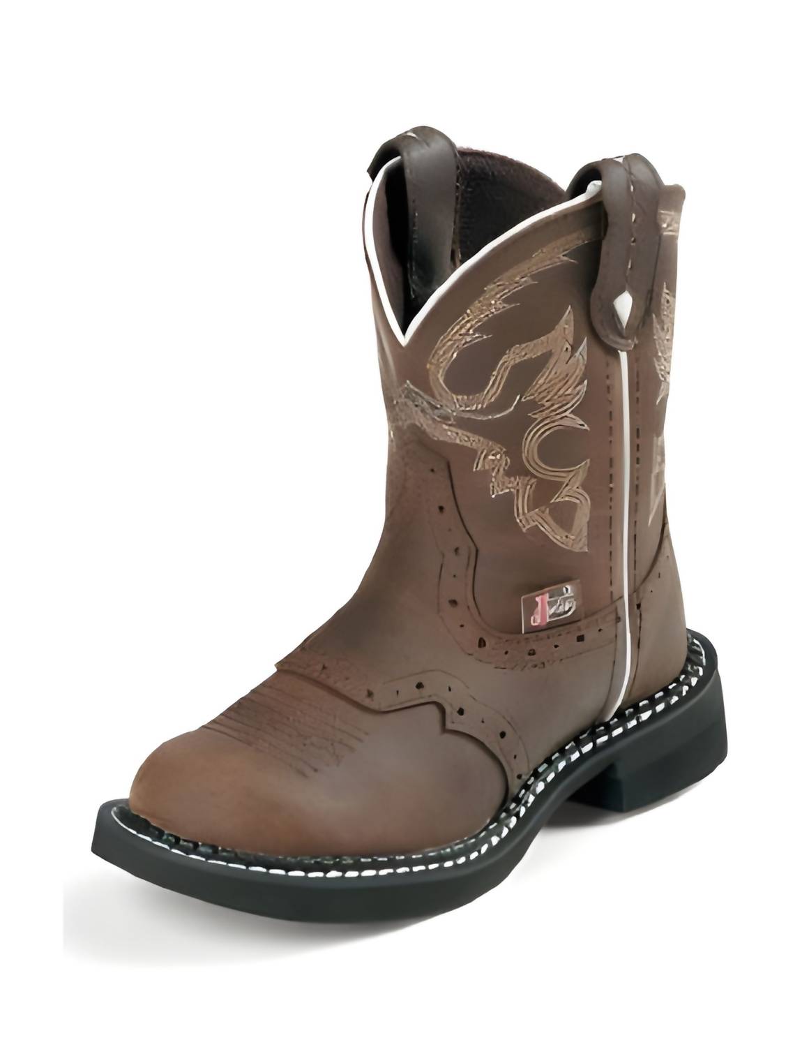 Justin - Kids Leather Ankle Boot - 2D Width