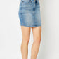 Judy Blue - Work It Tummy Control Denim Skirt