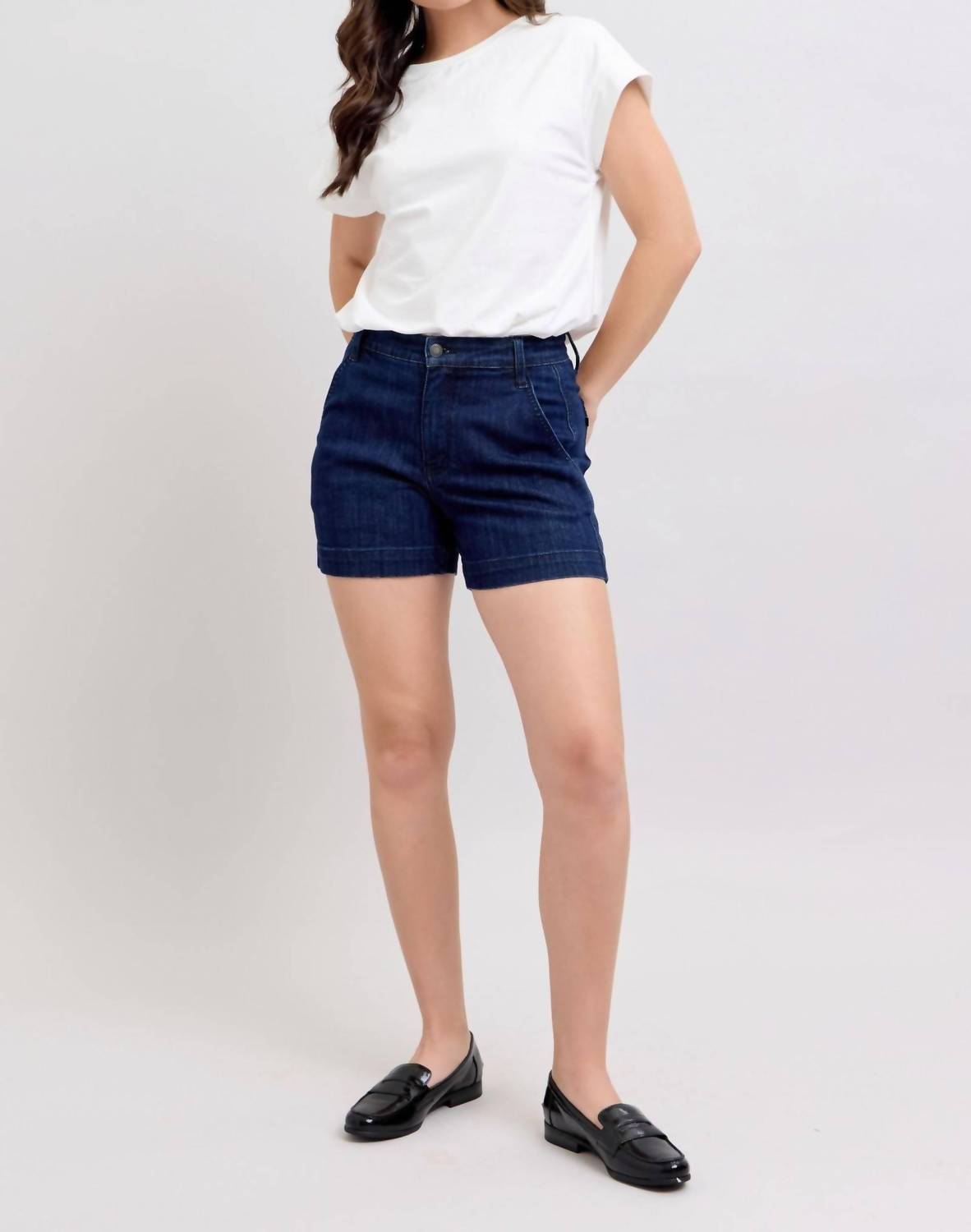 Judy Blue - High Waist Trouser Denim Short