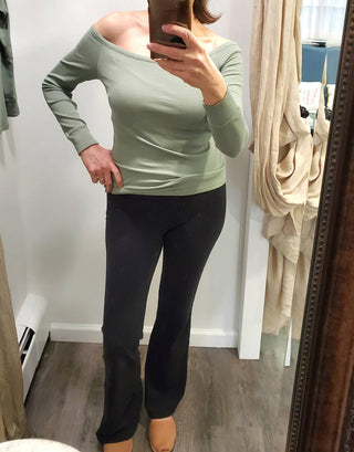 Bobi - Off The Shoulder Long Sleeve Top