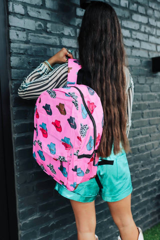The Front Porch Label - Mochila feminina com chapéu de cowboy