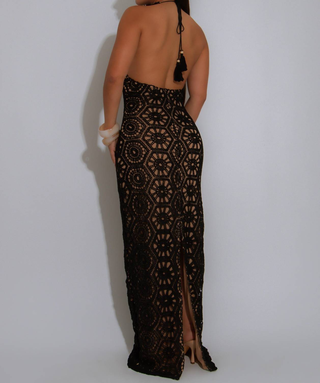 Chicways - Adore Her Lace Maxi Dress