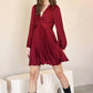 Adelyn Rae - Leila Twist Front Pleated Mini Dress