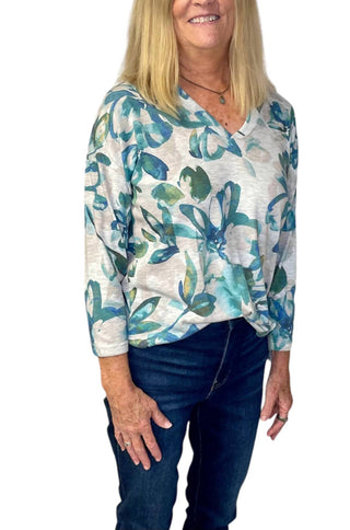 Democracia - Top de malha com estampa floral Placement