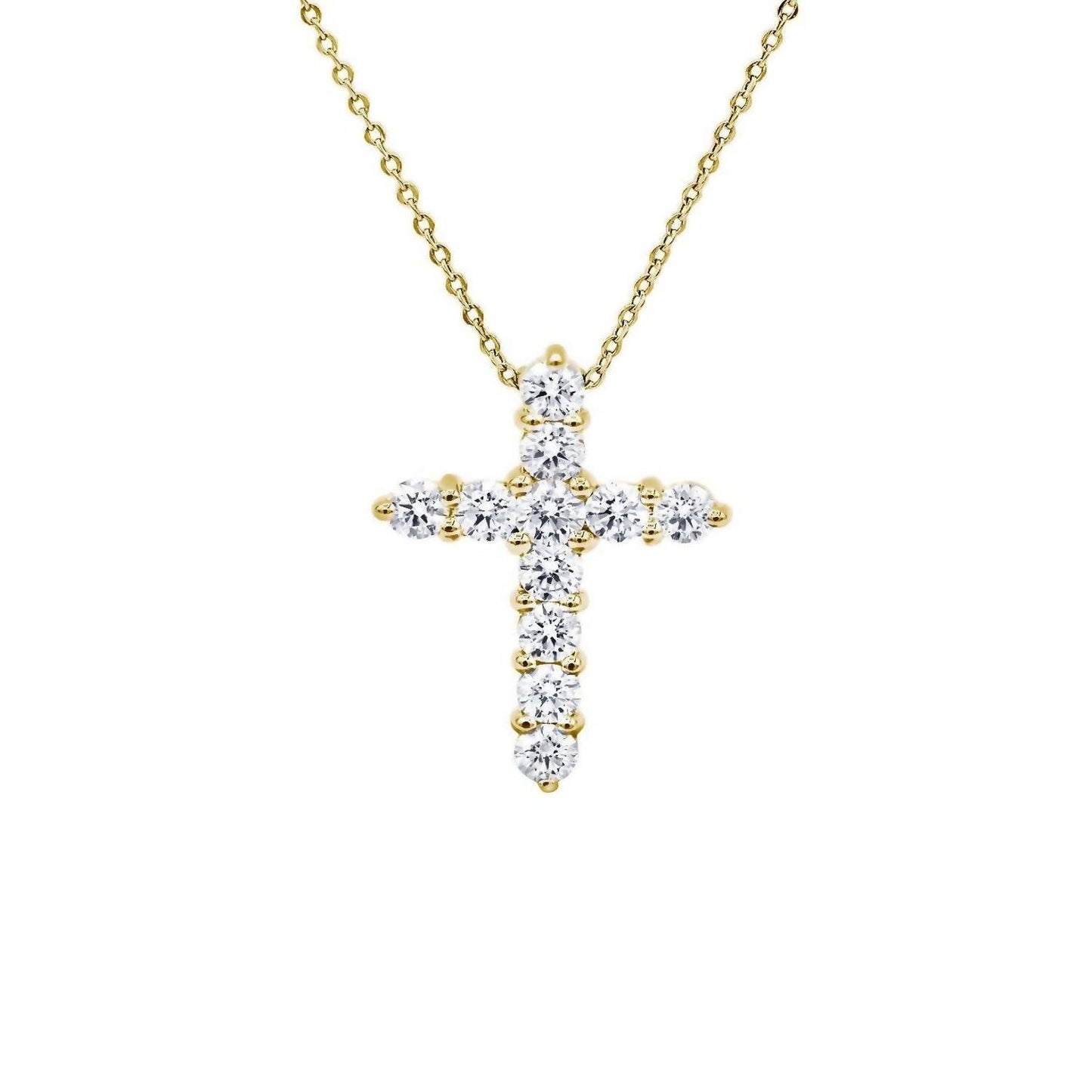 Diana M Jewels - 0.70 Ct Diamond Cross Pendant