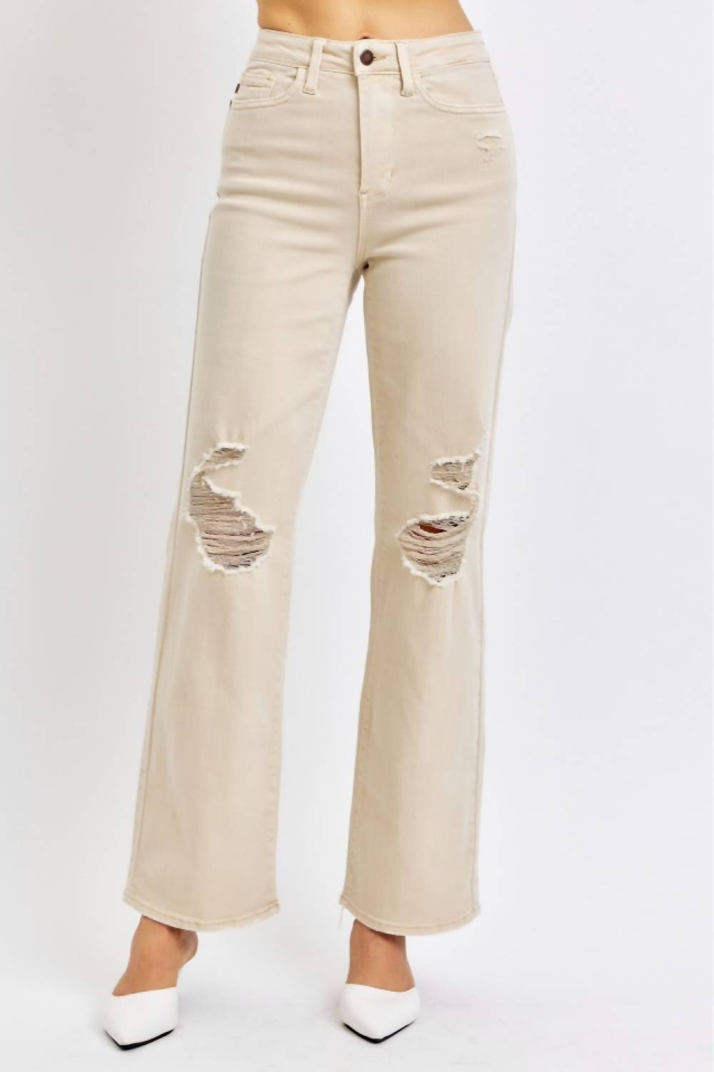 Judy Blue - High Waist Destroyed 90's Straight Jean