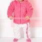Le Top - Le Top Baby "Miss Kitty" Hooded Plush Jacket in Azalea Pink with Ears