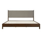 Premium Rubber Wood Platform Bed Frame, King Size with Headboard