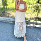 Aureum - Lace Trim Midi Dress