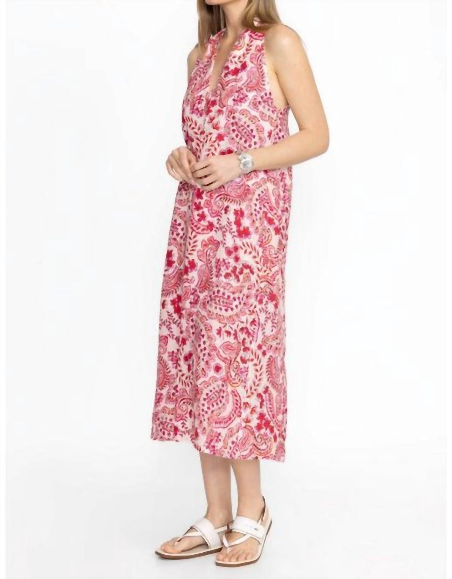 Johnny Was - CRISSCROSS LINEN DRESS