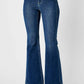 Judy Blue - High Waist Angled Side Detail Flare Denim Jeans
